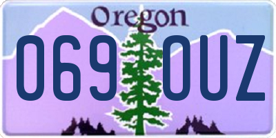 OR license plate 069OUZ