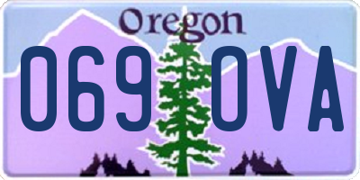 OR license plate 069OVA