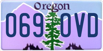 OR license plate 069OVD