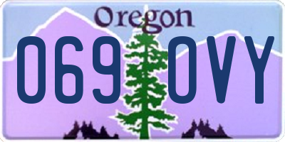 OR license plate 069OVY