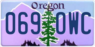 OR license plate 069OWC