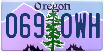 OR license plate 069OWH