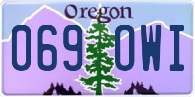 OR license plate 069OWI