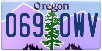 OR license plate 069OWV