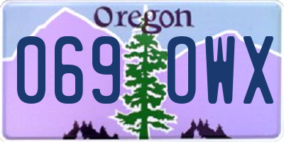 OR license plate 069OWX