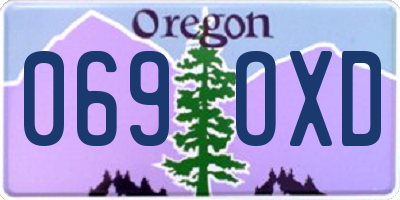 OR license plate 069OXD