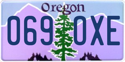 OR license plate 069OXE