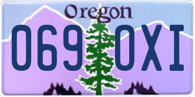 OR license plate 069OXI