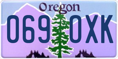 OR license plate 069OXK
