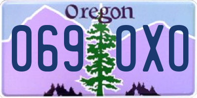 OR license plate 069OXO