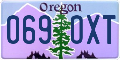 OR license plate 069OXT