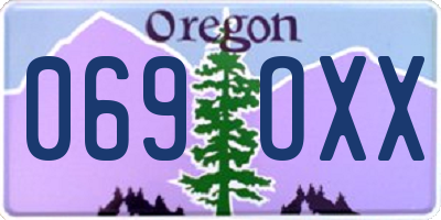 OR license plate 069OXX