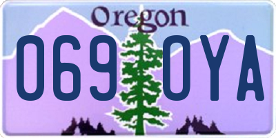 OR license plate 069OYA