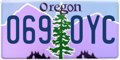 OR license plate 069OYC