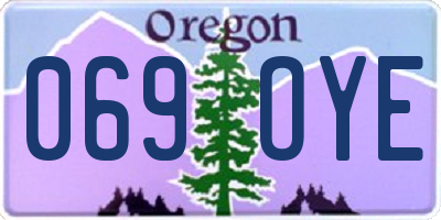 OR license plate 069OYE