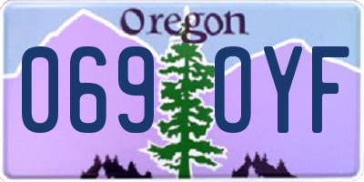 OR license plate 069OYF