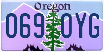 OR license plate 069OYG