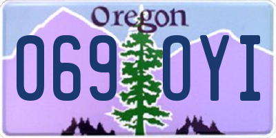 OR license plate 069OYI