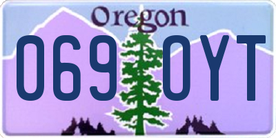 OR license plate 069OYT