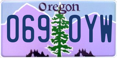 OR license plate 069OYW