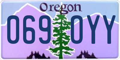 OR license plate 069OYY
