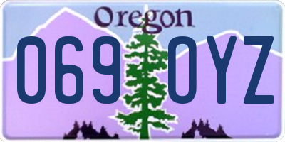 OR license plate 069OYZ