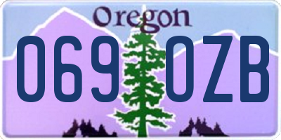 OR license plate 069OZB