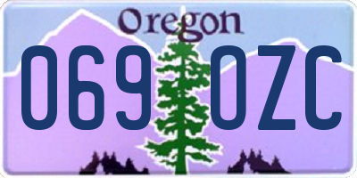 OR license plate 069OZC