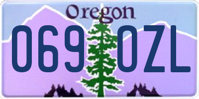 OR license plate 069OZL
