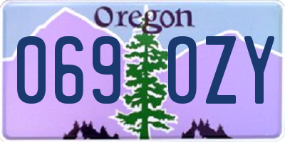 OR license plate 069OZY