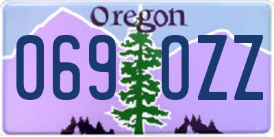 OR license plate 069OZZ