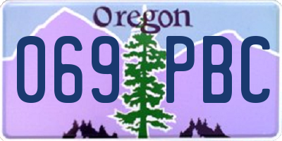 OR license plate 069PBC