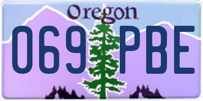 OR license plate 069PBE