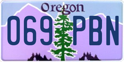OR license plate 069PBN