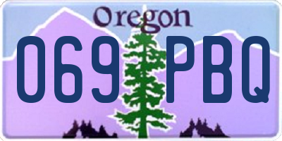 OR license plate 069PBQ