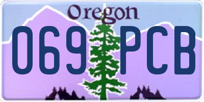 OR license plate 069PCB