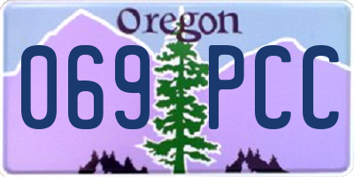 OR license plate 069PCC