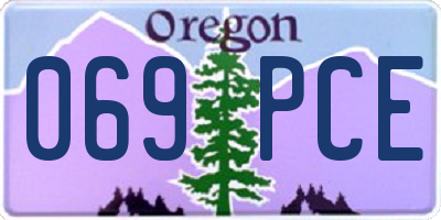 OR license plate 069PCE