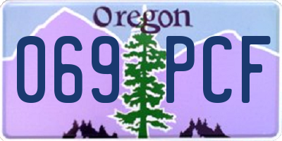 OR license plate 069PCF