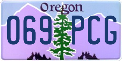 OR license plate 069PCG