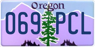 OR license plate 069PCL