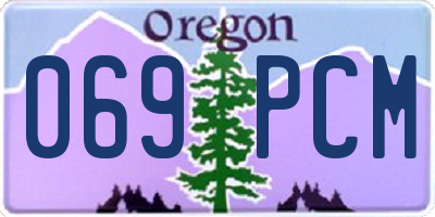 OR license plate 069PCM