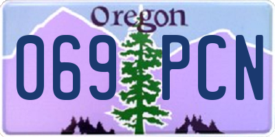 OR license plate 069PCN