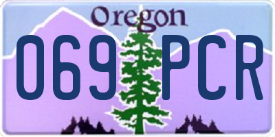 OR license plate 069PCR