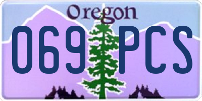 OR license plate 069PCS