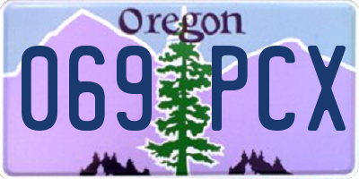 OR license plate 069PCX