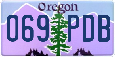 OR license plate 069PDB