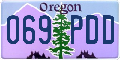 OR license plate 069PDD