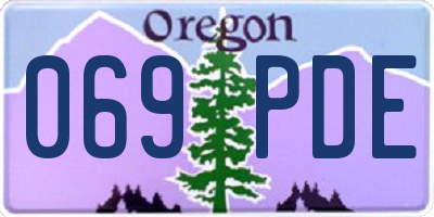 OR license plate 069PDE