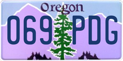 OR license plate 069PDG